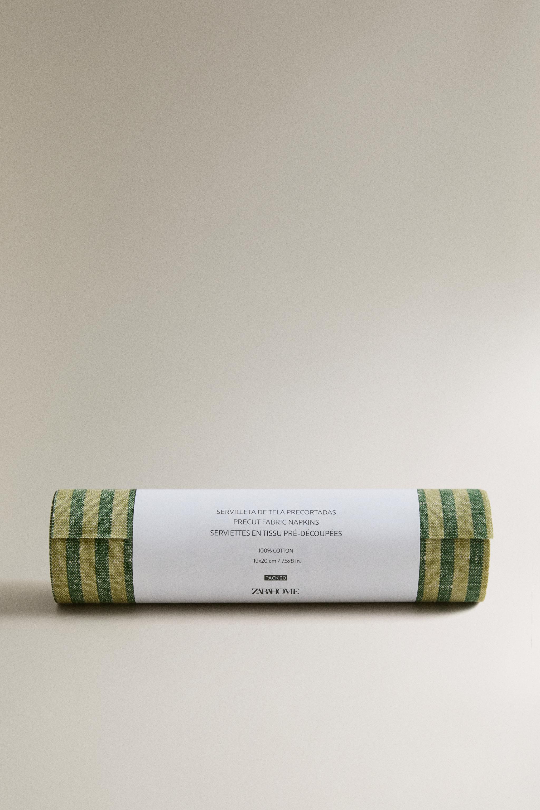 PACK OF REUSABLE STRIPED NAPKINS (PACK OF 20)